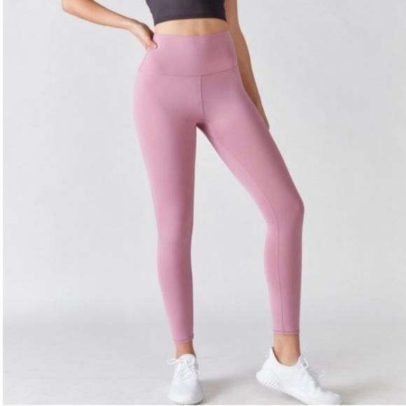 Papaya Active The Evelyn Leggings Yoga Pants Tights 25” in Pink - Picture 2 of 9